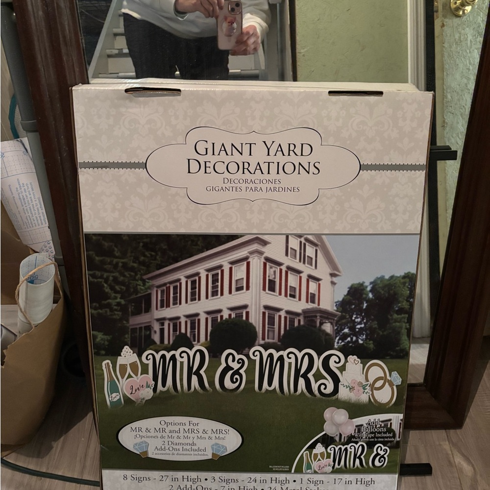 Giant Yard Decorations - MR & MRS